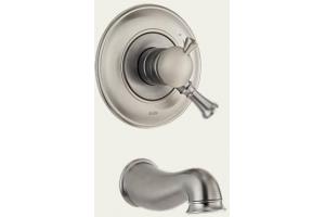 Delta T17140-SS Lockwood Brilliance Stainless Monitor Scald-Guard Tub Trim with Volume Control
