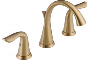 Delta 3538LF-CZMPU Lahara Champagne Bronze Two Handle Widespread Lavatory Faucet