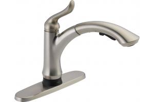 Delta 4353T-SS-DST Linden Stainless Single Handle Pull-Out Kitchen Faucet With Touch2O Technology