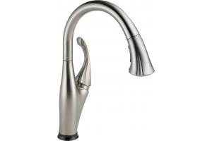 Delta 9192T-SS-DST Addison Brilliance Stainless Single Handle Pull-Down Kitchen Faucet Featuring Touch2O