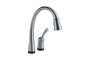 Delta 980T-AR-DST Pilar Arctic Stainless Single Handle Pull-Down Kitchen Faucet with Touch2O