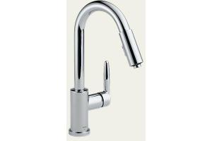 Delta Grail 985 Chrome Kitchen Pull-Down Faucet