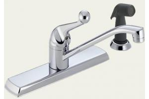 Delta 400-WFSPRB Classic Chrome Single Handle Kitchen Faucet