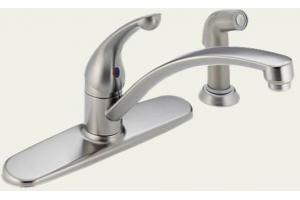 Delta 440-SSWF Signature Brilliance Stainless Single Handle Kitchen Faucet