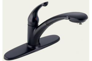 Delta Signature 470-BL Black Pull-Out Kitchen Faucet