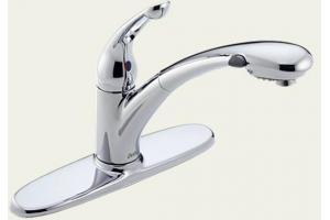 Delta 472 Signature Chrome Kitchen Pull-Down Faucet