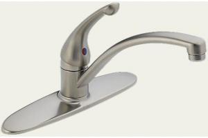 Delta 102-SSWF Sincerity Brilliance Stainless Single Handle Kitchen Faucet
