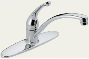 Delta 102-WF Sincerity Chrome Single Handle Kitchen Faucet