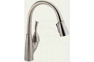 Delta 989-SS-DST Allora Brilliance Stainless Pull-Down Kitchen Faucet