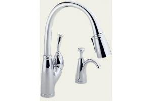 Delta 989-SD Allora Chrome Kitchen Pull-Down Faucet