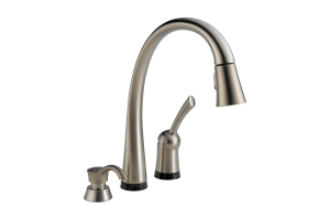 Delta 980T-SSSD-DST Pilar Brilliance Stainless Pull-Down Kitchen Faucet with Touch Technology