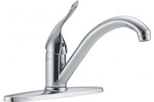 Delta 100-HDF-DST 100_300_400Series Chrome Single Handle Kitchen Faucet
