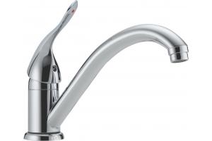 Delta 101-HDF-DST 100_300_400Series Chrome Single Handle Kitchen Faucet