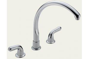 Delta 2274-LHP Waterfall Chrome Two Handle Kitchen Faucet