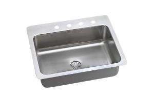 Elkay DLSR272210PD3 Stainless Steel Single Bowl Dual / Universal Mount Kitchen Sink Kit