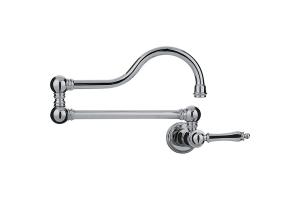 Franke PF7070A Manor House Polished Nickel Wall Mount Pot Filler Faucet