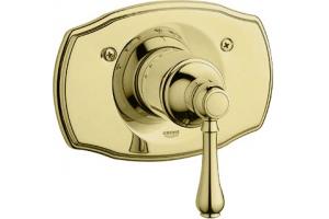 Grohe Geneva 19 616 R00 Polished Brass Termostatic Trim Kit with Lever Handle