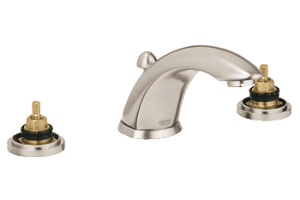 Grohe Talia 20 892 EN0 Brushed Nickel Wideset Faucet with Pop-Up
