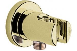 Grohe Relaxa Plus 28 629 R00 Polished Brass Wall Union with Hand Shower Holder