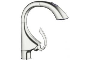 Grohe K4 32 073 DC0 SuperSteal Dual-Spray Pull-Out Prep Sink Faucet
