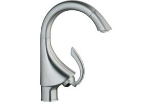 Grohe K4 32 074 SD0 Stainless Steel Single-Spray Pull-Out Kitchen Faucet
