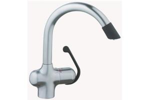 Grohe Ladylux Cafe 33 765 KD0 Stainless Steel/Soft Black Pull-Out Kitchen Faucet