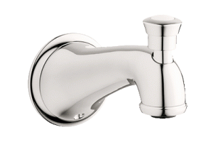 Grohe Seabury 13 603 BE0 Sterling Infinity Finish Wall Mounted Diverter Tub Spout