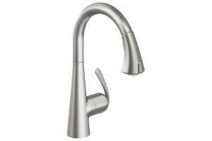 Grohe Ladylux3 32 298 DC0 SuperSteel Main Sink Dual Spray Pull-Down Kitchen Faucet
