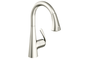 Grohe Ladylux3 32 298 SD0 Stainless Steel Main Sink Dual Spray Pull-Down Kitchen Faucet