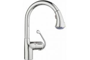 Grohe LadyLux Cafe 33 758 DC0 SuperSteel Dual Spray Pull Down Kitchen Faucet