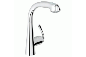 Grohe Ladylux3 33 893 000 Starlight Main Sink Dual Spray Pull-Out Kitchen Faucet