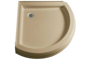 Kohler Memoirs Stately Classic K-9569-33 Mexican Sand Shower Receptor with Rear Drain, 38-5/8\" X 38-5/8\"