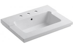 Kohler Tresham K-2979-4-58 Thunder Grey One Piece Surface and Integrated Lavatory with 4\" Centerset Faucet Drilling