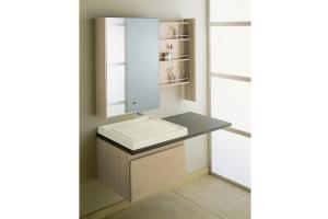 Kohler Purist K-3031 Natural Lavastone Countertop with Plumbing Cutout On Right