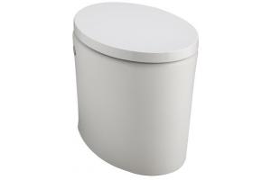 Kohler Hatbox K-3492-HW1 Honed White Purist Toilet with Quiet-Close Toilet Seat and Cover