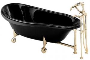 Kohler Birthday Bath K-100-7 Black Black 6\' Bath