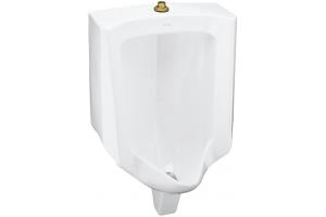 Kohler Bardon K-4904-ET-0 White 1/8Th To 1.0 Gpf Top Spud Urinal