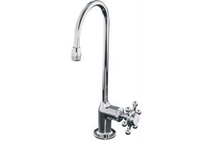 Kohler Antique K-151-3-CP Polished Chrome Entertainment Sink Faucet For Cold Water Only with Six-Prong Handle