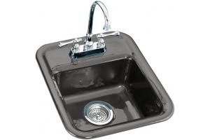 Kohler Aperitif K-6560-1-58 Thunder Grey Self-Rimming Entertainment Sink with Single-Hole Faucet Drilling