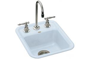 Kohler Aperitif K-6560-3-6 Skylight Self-Rimming Entertainment Sink with Three-Hole Faucet Drilling for 8\" Center Faucets