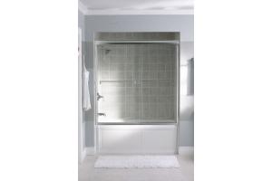 Kohler Portrait K-702100-G55-SHP Bright Polished Silver Frameless Bypass Bath Door