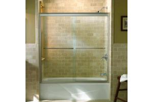 Kohler Fluence K-702200-L-ABV Anodized Brushed Bronze Frameless Bypass Bath Door with Crystal Clear Glass