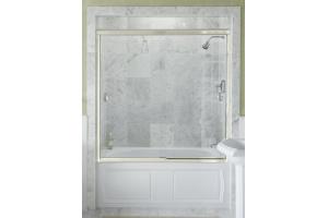 Kohler Devonshire K-704412-L-SH Bright Silver Bypass Shower Door with Crystal Clear Glass