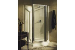 Kohler Focal K-84971-B-SH Bright Silver Door Panel with Obscure Glass