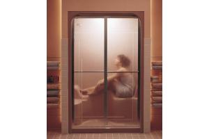 Kohler Sonata K-9809-L-SH Bright Silver Glassworks Bypass Shower Steam Door with Crystal Clear Glass