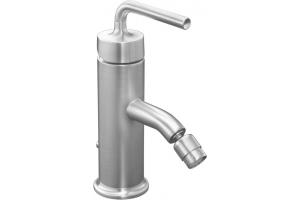 Kohler Purist K-14434-4A-G Brushed Chrome Single Control Bidet Faucet with Straight Lever Handle