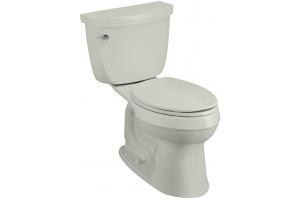 Kohler Cimarron K-3496-HE-95 Ice Grey Comfort Height Elongated Toilet with Echosmart Technology