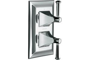 Kohler Memoirs Stately K-T10422-4S-AF French Gold Stacked Thermostatic Valve Trim with Stately Lever Handles