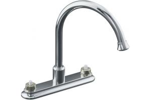 Kohler Coralais K-15888-K-CP Polished Chrome Decorator Kitchen Sink Faucet with 9\" Traditional Spout, Requires Handles