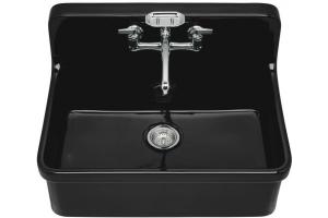 Kohler Gilford K-12700-7 Black Black 30\" x 22\" Wall-Mount Kitchen Sink with Apron-Front